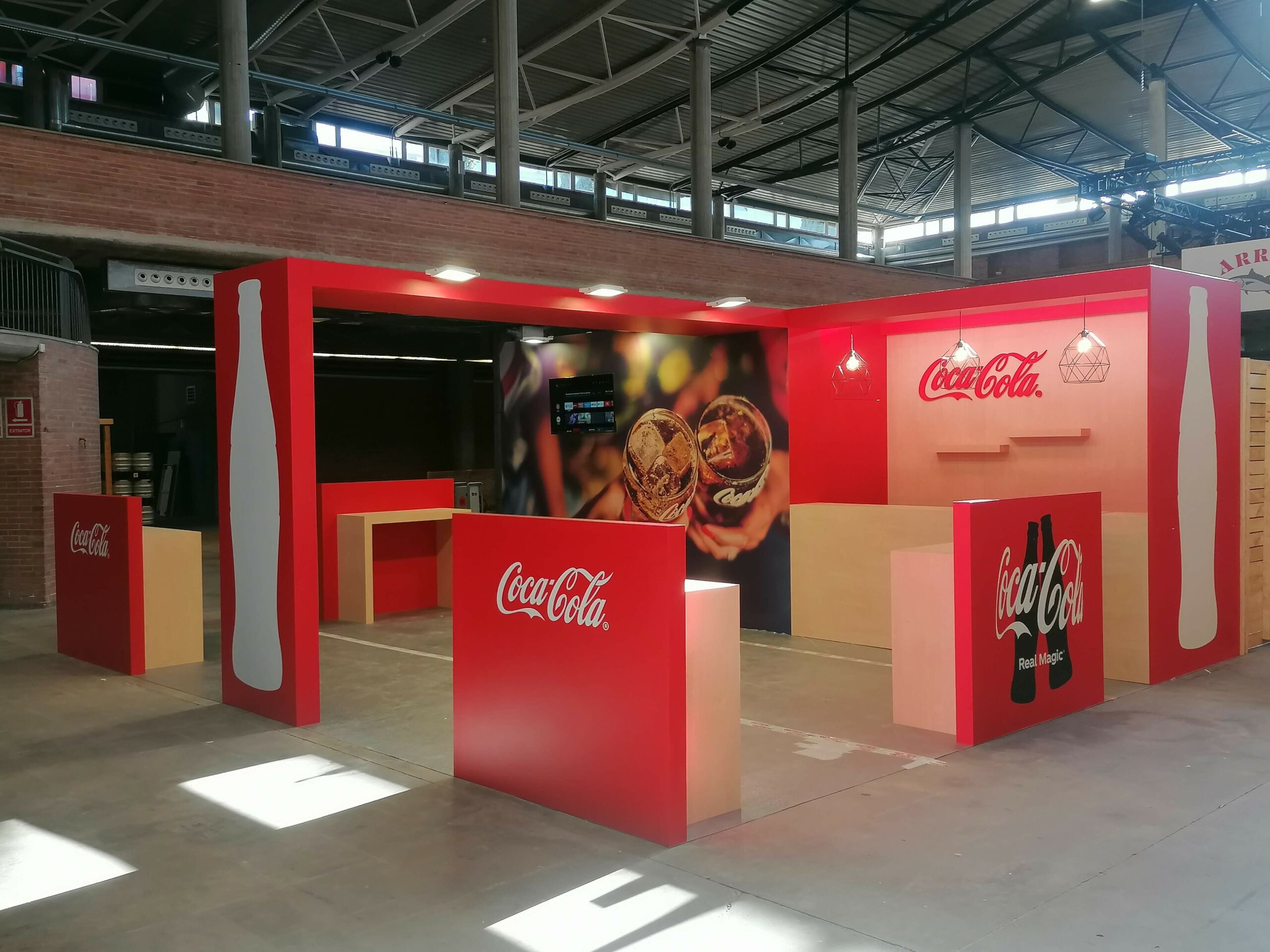 producción de stand para coca-cola en forum gastronomic girona 2023