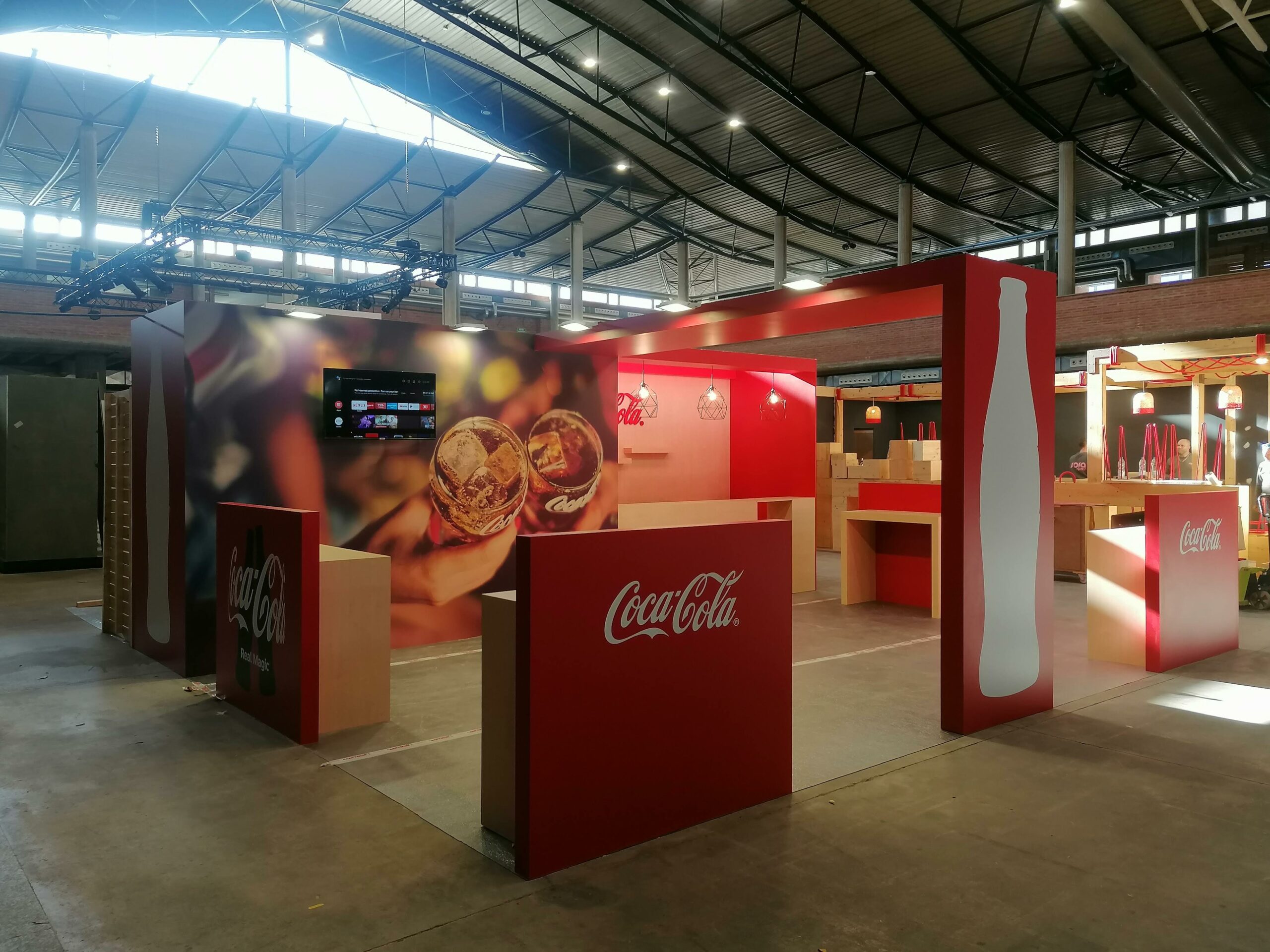 construcción de stand para coca-cola en forum gastronomic girona 2023
