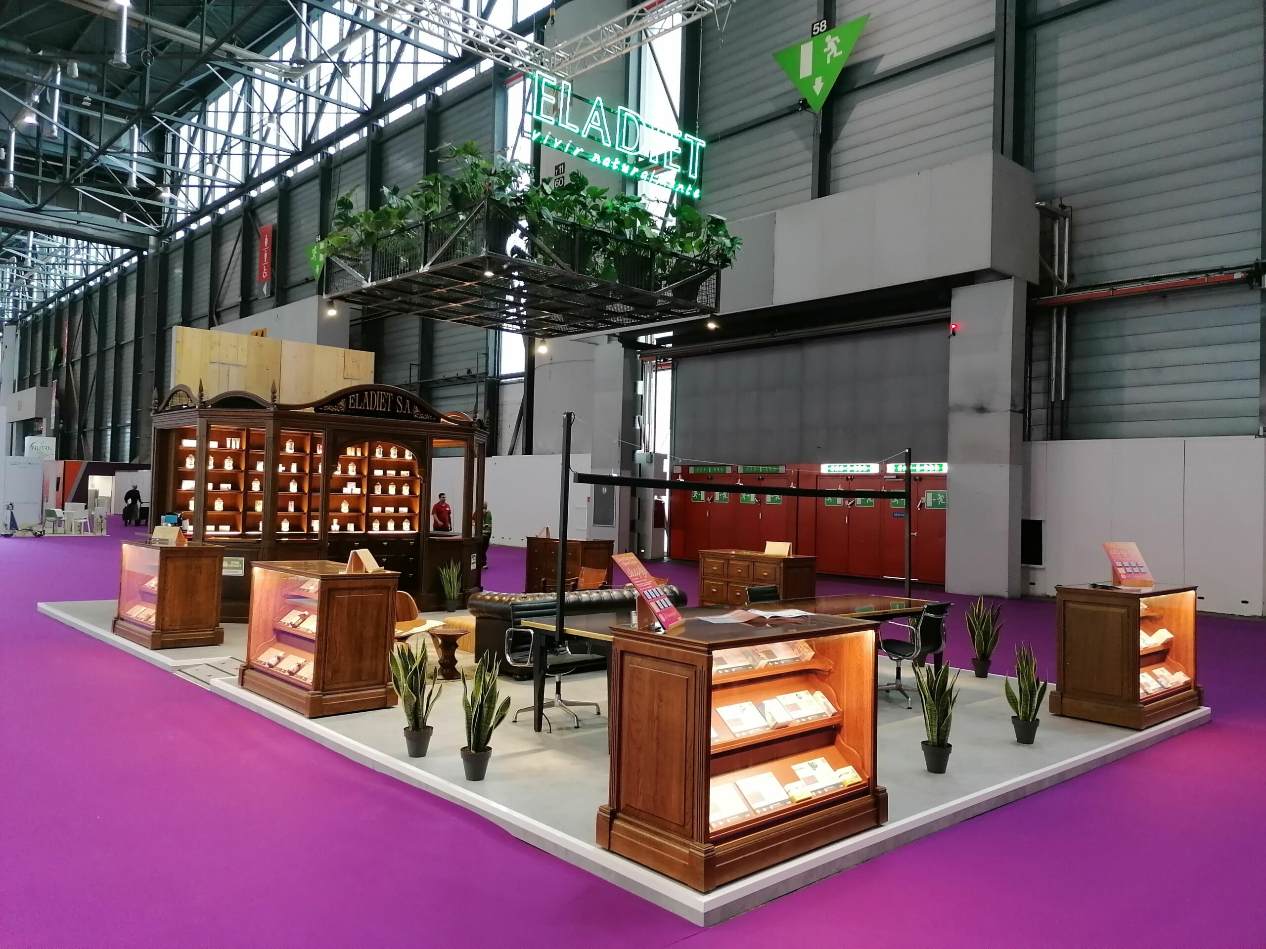 diseño y producción de stands para eladiet vitafoods ginebra 2021