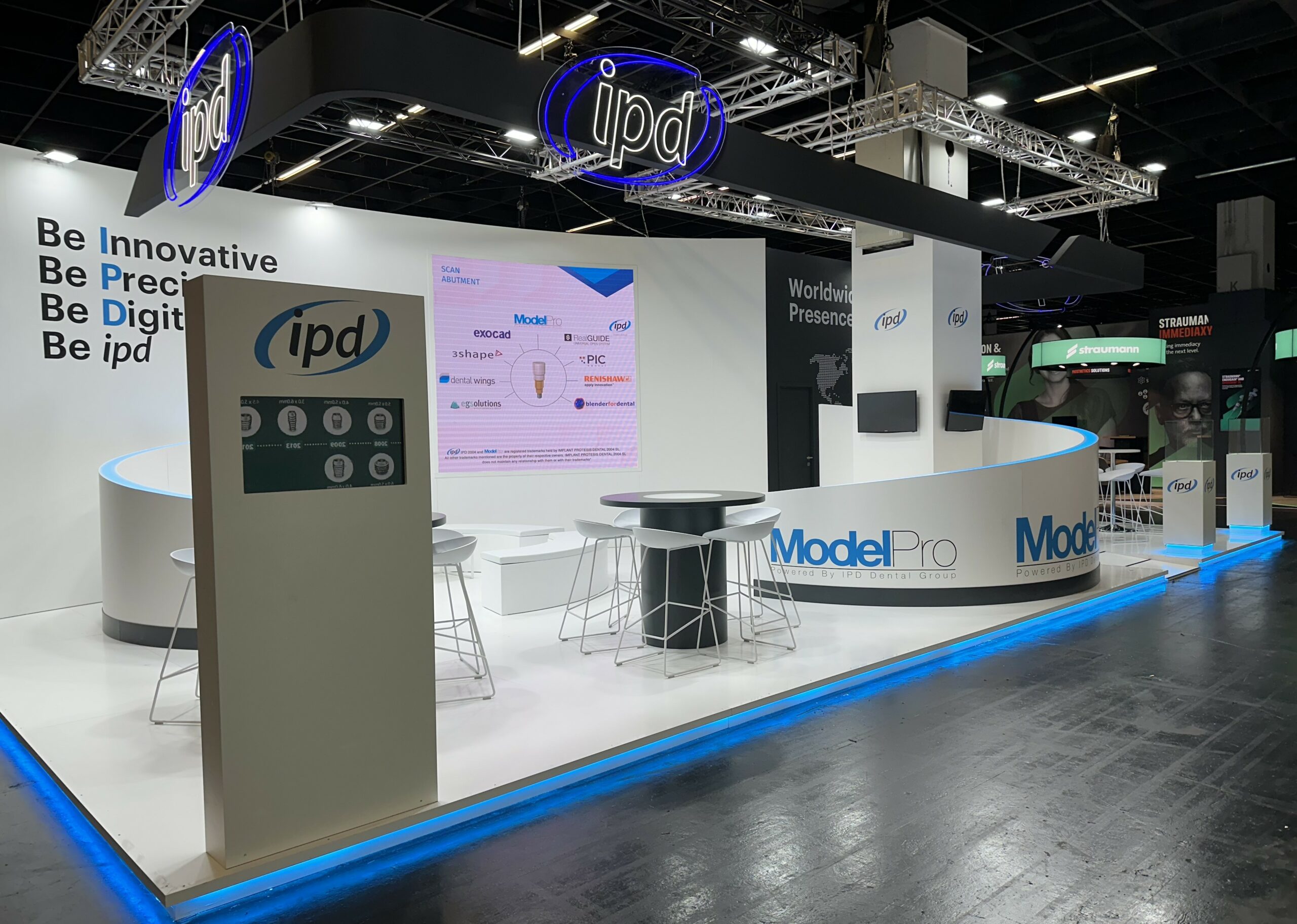 diseño de stand y producción de stand para ipd ids colonia 2023
