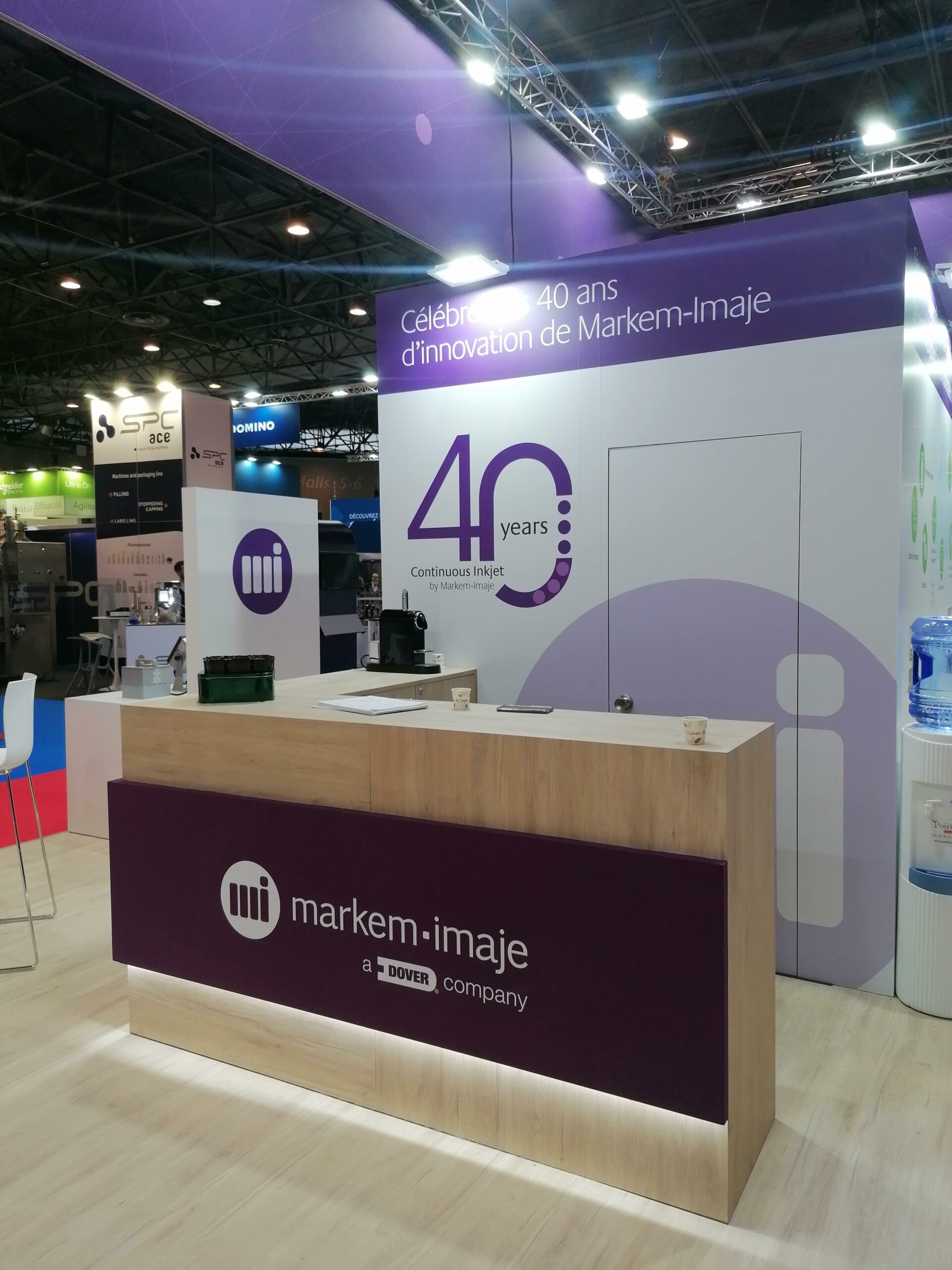 stands eventos para markem imaje en all4pack 2022 paris