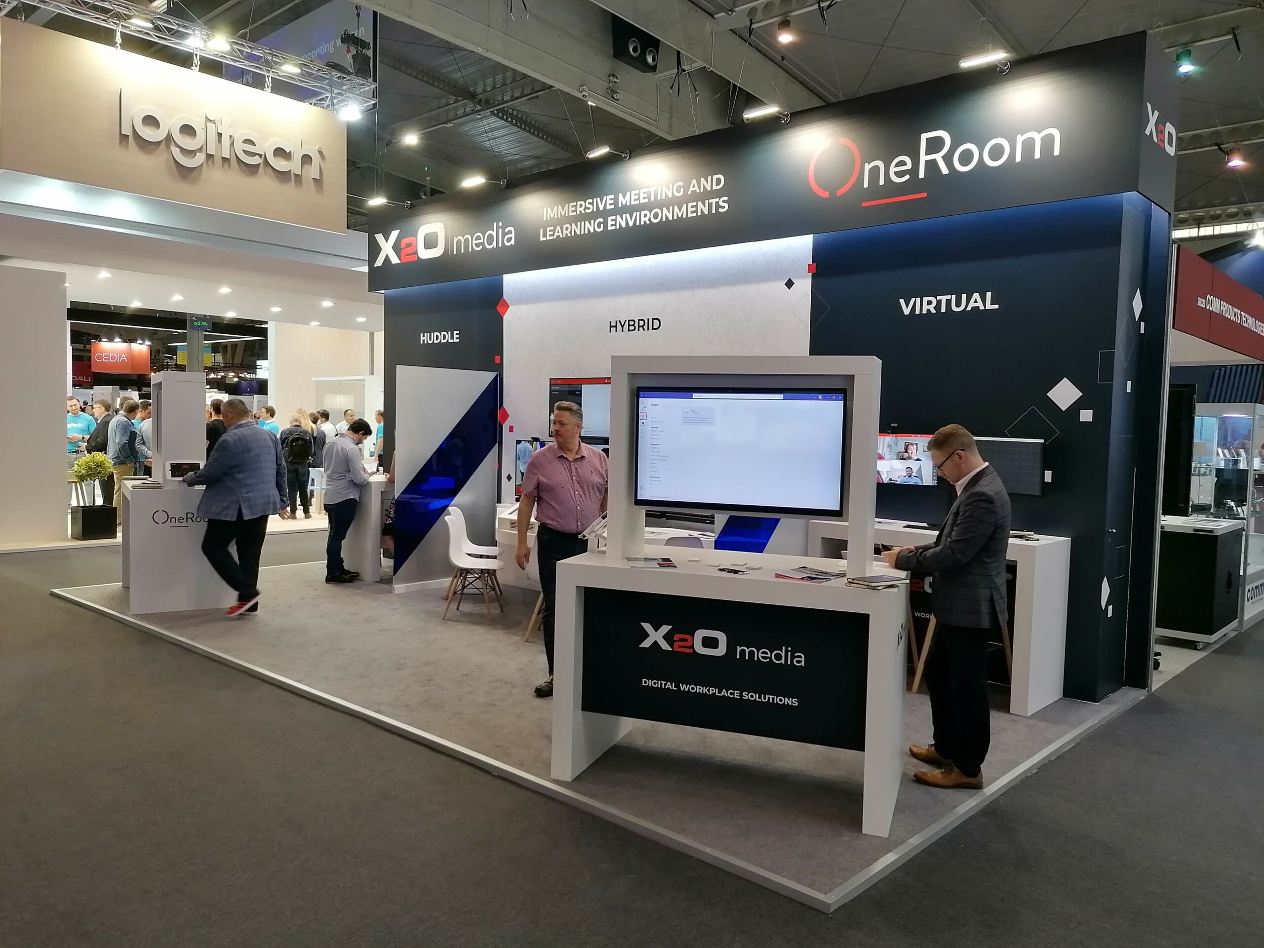ferias stands X20 MEDIA @ISE 22 FIRA BARCELONA